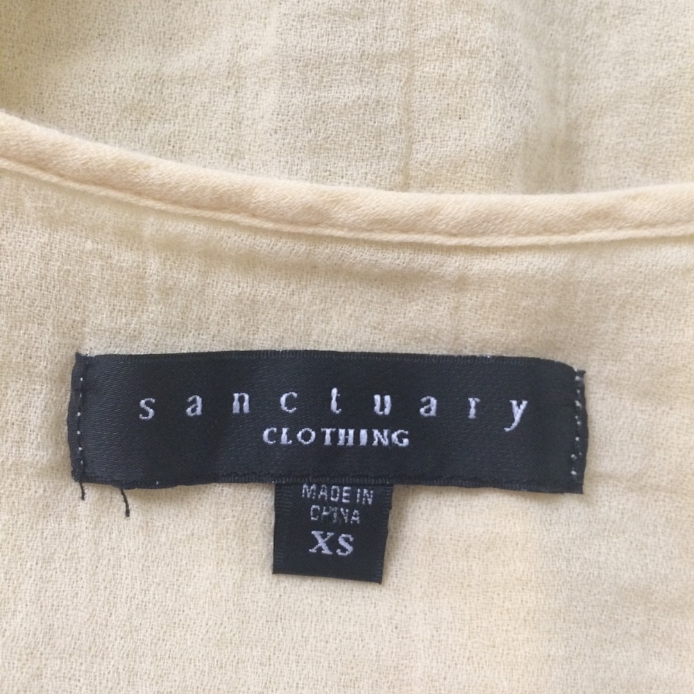 Sanctuary bohemian-style top, fits S/M - Picture 7 of 8